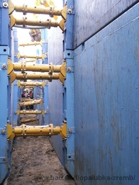 Крепь траншейная